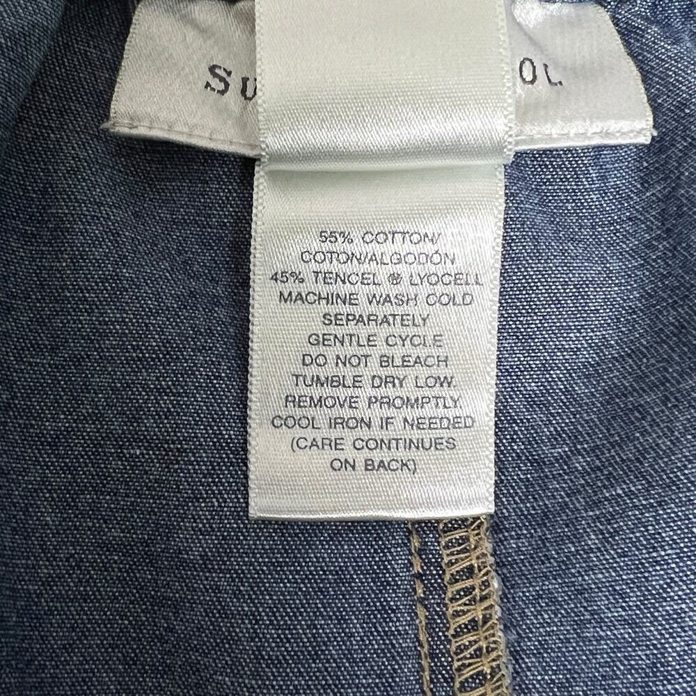 Susan Bristol Denim Skirt Size 14 Soft Straight Midi Long Cottagecore Vintage - Picture 10 of 13